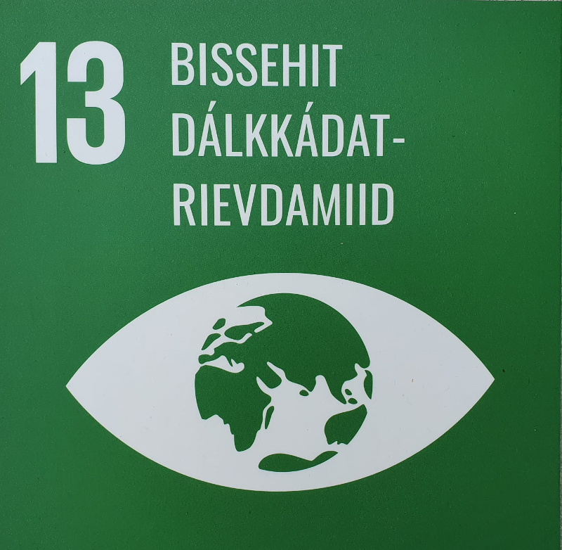 Bærekraftsmål nummer 13 – på samisk.